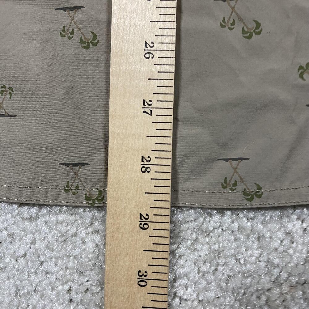 5.11 Tactical Hawaiian Shirt Mens M Beige Graphic Short Sleeve Button Up Palm - Picture 5 of 6